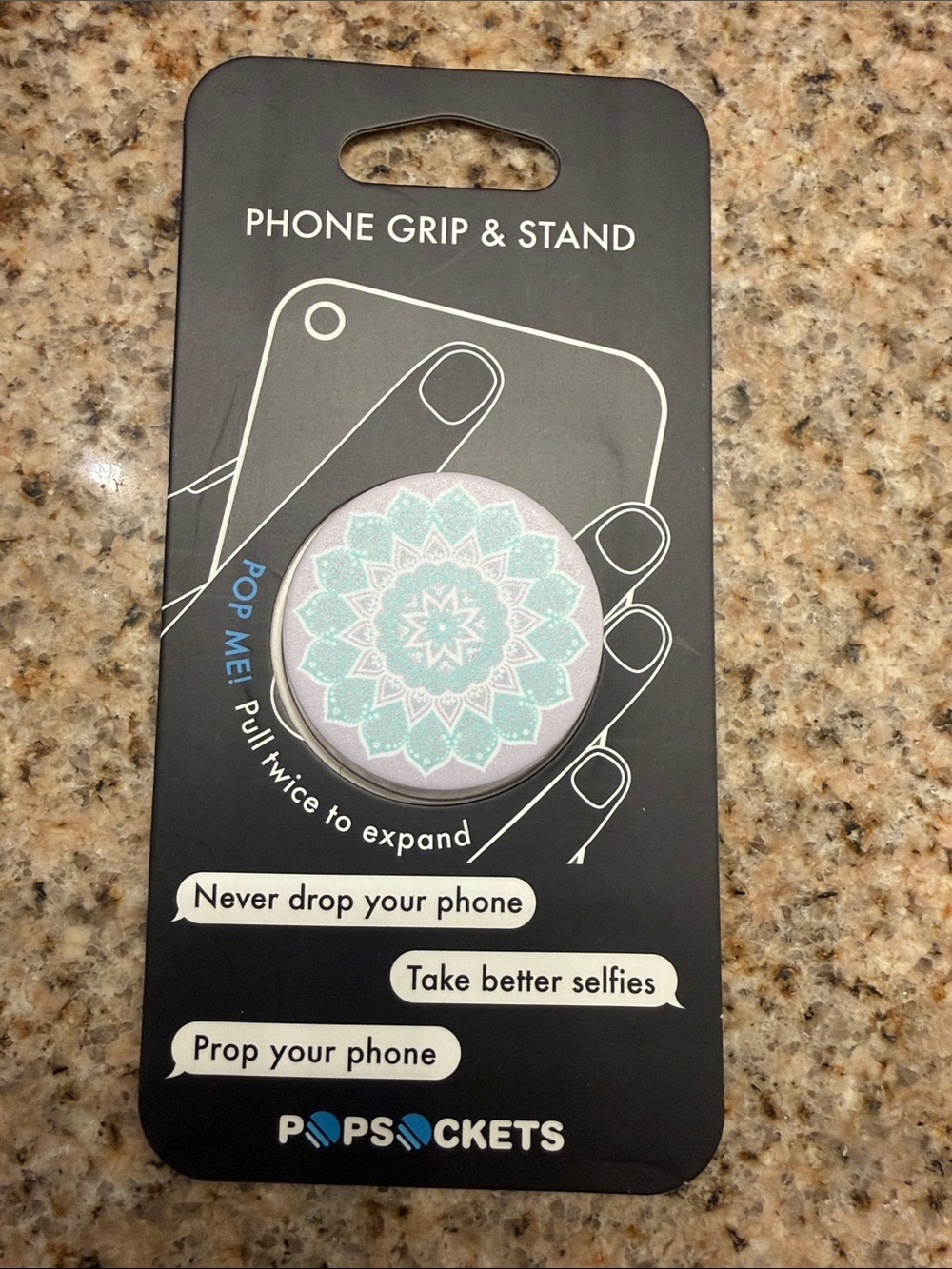 NWT 🏷️ | POPSOCKETS | Medallion PopSocket | Gray and Blue